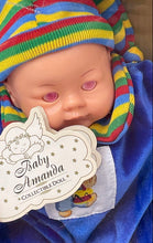 Load image into Gallery viewer, Baby Amanda Collectible Blue Outfit Striped Hat Collector Edition Fashion Doll