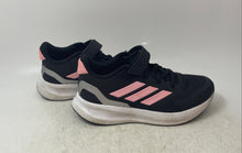 Load image into Gallery viewer, Adidas Kids Runfalcon 5 IE8580 Black Pink Lace-Up Sneaker Shoes Size 3