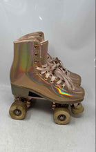 Load image into Gallery viewer, Impala Womens Gold Sporting Equipment High Top Lace-Up Roller Skate Size 8