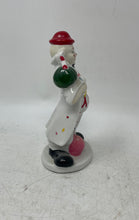 Load image into Gallery viewer, Vintage Porcelain Ceramic Hand-Painted Clown Holding Umbrella Statue Figurine