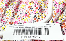 Load image into Gallery viewer, J.Crew Womens Multicolor Printed Ruffle Button Front Blouse Top Size Medium