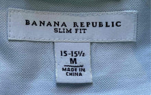 Load image into Gallery viewer, Banana Republic Mens Multicolor Printed Long Sleeve Slim Fit Dress Shirt Size M