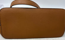 Load image into Gallery viewer, Calvin Klein Womens Brown Beige Signature Print Leather Double Handle Tote Bag
