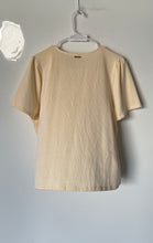 Load image into Gallery viewer, Michael Kors Womens Yellow White Striped Short Sleeve Wrap Blouse Top Size XL