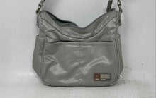 Load image into Gallery viewer, Fossil Womens Gray Inner Zipped Pocket Small Travelling Shoulder Handbag