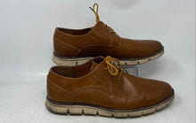 Load image into Gallery viewer, Jousen Mens Brown Leather Lace-Up Low Top Oxford Dress Shoes Size 10.5