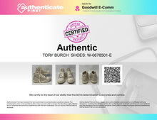 Load image into Gallery viewer, Authentic Tory Burch Womens Buddy Cream Beige Sneaker Shoes Size 8M Stained