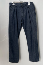 Load image into Gallery viewer, Boss By Hugo Boss Mens Blue Dark Wash Denim Straight Leg Jeans Size 34/34