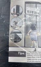Load image into Gallery viewer, Black Self Closing Pet Friendly Keeps Bugs Outfits Magnetic Screen Door