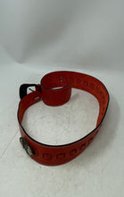 Load image into Gallery viewer, Unbranded Womens Red Genuine Leather Adjustable Dress Belt Size M