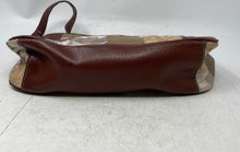 Load image into Gallery viewer, Etienne Aigner Womens Beige And Brown Patchwork Inner Pocket Shoulder Handbag