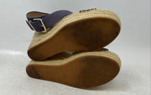 Load image into Gallery viewer, Kenneth Cole Womens Olivia Cross Beige Purple Open Toe Espadrille Sandals Size 7