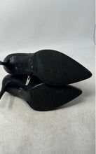 Load image into Gallery viewer, Marc Fisher Womens Dalla Black Leather Side Zipper Pointed Toe Ankle Boots Sz 8M