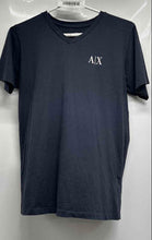 Load image into Gallery viewer, Armani Exchange Mens Blue V-Neck Short Sleeve Pullover T-Shirt Size M