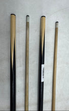 Load image into Gallery viewer, Hardwood Black Beige Wooden Cue Pool Stick House Billiards Lot Of 2-Piece
