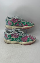 Load image into Gallery viewer, Nike Mens LeBron 21 Premium Pink Green Floral Embroidered Sneaker Shoes Size 10