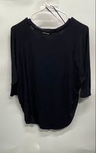 Load image into Gallery viewer, Michael Kors Womens Black 3/4 Sleeve Round Neck Regular Fit Blouse Top Size XS