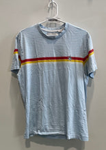 Load image into Gallery viewer, An Original Penguin Mens Blue Striped Print Short Sleeve Pullover T-Shirt Size L
