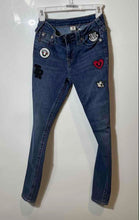 Load image into Gallery viewer, True Religion Womens Blue Denim Dark Wash Assorted Patchwork Skinny Jeans Sz 26
