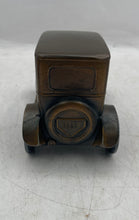Load image into Gallery viewer, Gold Tone Decoration 1926 T Ford Banthrico Metal Collectible Coin Bank Car