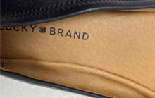 Load image into Gallery viewer, Lucky Brand Womens Emmie Black Leather Round Toe Slip-On Ballet Flats Size 8M