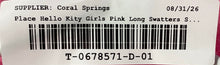 Load image into Gallery viewer, The Children's Place Girls Pink Hello Kitty Long Sleeve Fleece Jacket Size 2XL