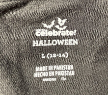 Load image into Gallery viewer, Way To Celebrate Girls Black Graphic Print Halloween Pullover T-Shirt Sz L 12-14