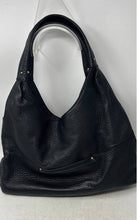 Load image into Gallery viewer, Michael Kors Womens Austin Black Pebbled Leather Outer Pockets Shoulder Hobo Bag