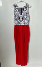 Load image into Gallery viewer, Jealous Tomato Womens Black White And Red Printed One-Piece Jumpsuit Size S