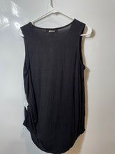 Load image into Gallery viewer, Michael Kors Womens Black Sleeveless V-Neck High-Low Hem Tank Top Size Large