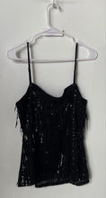 Load image into Gallery viewer, Loft Womens Black Sleeveless Spaghetti Straps Pullover Camisole Tank Top Size L