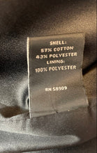 Load image into Gallery viewer, Preston & York Womens Black Plaid Long Sleeve Hooded Trench Coat Size Medium