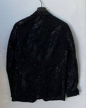 Load image into Gallery viewer, Cielo Mens Black Floral Shawl Lapel Single Breasted One-Button Blazer Size 42R