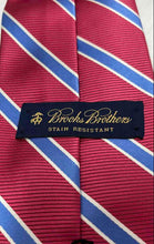 Load image into Gallery viewer, Brooks Brothers Mens Multicolor Striped Stain Resistant Keeper Loop Pointed Tie