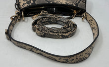 Load image into Gallery viewer, Primark Womens Black Beige Snakeskin Detachable Strap Shoulder Crossbody Bag