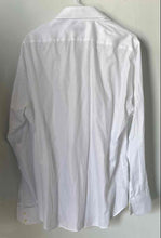 Load image into Gallery viewer, Hugo Boss Mens White Cotton Long Sleeve Collared Dress Shirt Size 16.5