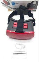 Load image into Gallery viewer, Onn Red Black VR Virtual Reality Smartphone Headset Not Tested