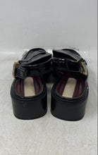 Load image into Gallery viewer, Franco Sarto Womens Giada Black Leather Buckle Slingback Sandals Size 8M