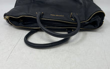 Load image into Gallery viewer, Michael Kors Womens Riley Black Leather Double Handle Domed Satchel Handbag