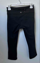 Load image into Gallery viewer, Lululemon Womens Black Elastic Waist Pocket Skinny Leg Cropped Leggings Size 4