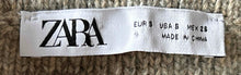 Load image into Gallery viewer, Zara Womens Gray Elastic Waist Stretch Pull-On Mini Skirt Size Small