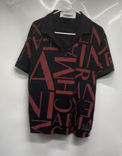 Load image into Gallery viewer, Armani Exchange Mens Red Black Short Sleeve Collared Polo Shirt Size XL