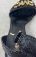 Load image into Gallery viewer, Michael Kors Womens Black Gold Open Toe Ankle Strap Sandals Size 8M