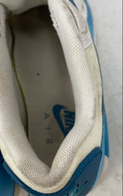 Load image into Gallery viewer, Nike Womens Air Max 90 White Blue Low Top Sneaker Shoes Size 8 No Laces