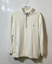 Load image into Gallery viewer, Tommy Bahama Mens Off White Long Sleeve Mock Neck 1/2 Zip Pullover Sweatshirt XL