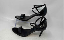 Load image into Gallery viewer, Michael Kors Womens Ava Black Open Toe Stiletto Strappy Heels Size 8M