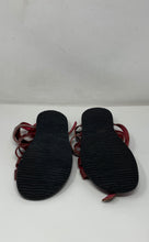 Load image into Gallery viewer, Aldo Mens Dark Red Leather Adjustable Strap Open Toe Fisherman Sandals Size 44