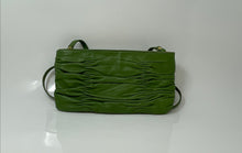 Load image into Gallery viewer, Michael Kors Womens Webster Green Ruched Inner Pocket Small Crossbody Bag