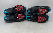 Load image into Gallery viewer, Lot Of 2 Pair Flywheel Womens Fly Fierce Black Gray Blue Cycling Shoes 37 W/Tag