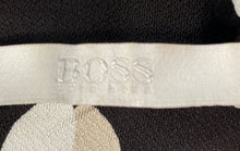 Load image into Gallery viewer, Hugo Boss Womens Black Printed Sleeveless Back Zip Blouse Top Size Medium